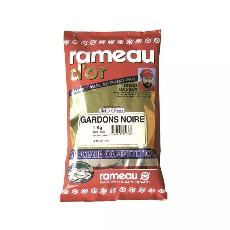 AMORCE RAMEAU D OR GARDON NOIRE - 1KG 1 AMORCE RAMEAU D OR GARDON NOIRE - 1KG