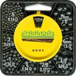 BOITE DE PLOMBS DELALANDE BOITE 8 CASES GROS
