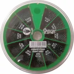 BOITE PLOMBS PEINTS SENSAS COMP. 11 CASES