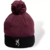 BONNET HOMME BROWNING BOBBLE HAT - BORDEAUX