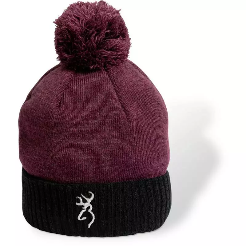 BONNET HOMME BROWNING BOBBLE HAT - BORDEAUX 1 BONNET HOMME BROWNING BOBBLE HAT - BORDEAUX
