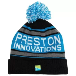 BONNET HOMME PRESTON INNOVATIONS WATER PROOF BOBBLE HAT - NOIR/BLEU