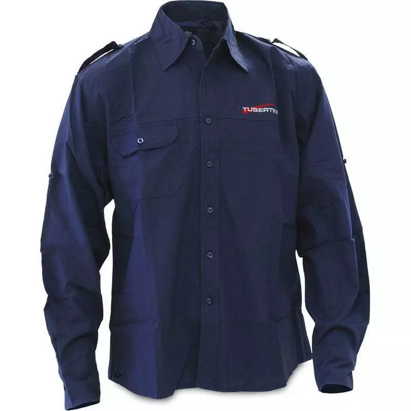 CHEMISE MANCHES LONGUES HOMME TUBERTINI MELBOURNE - MARINE 1 CHEMISE MANCHES LONGUES HOMME TUBERTINI MELBOURNE - MARINE