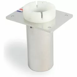 EMBASE ENCASTRABLE POUR PORTE CANNE SEANOX A CRANS INOX