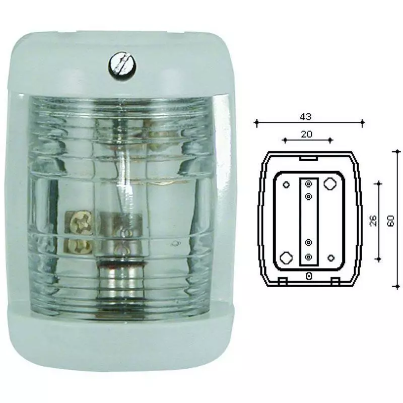 FEU DE TETE BLANC EUROMARINE PETIT MODELE 1 FEU DE TETE BLANC EUROMARINE PETIT MODELE