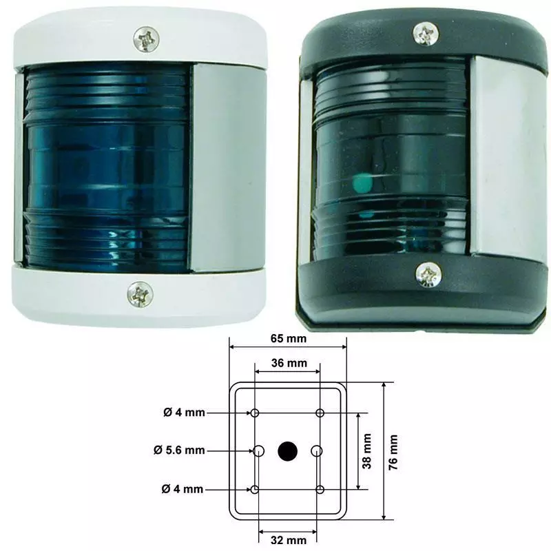 FEU TRIBORD VERT EUROMARINE GRAND MODELE 1 FEU TRIBORD VERT EUROMARINE GRAND MODELE