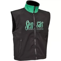 GILET SANS MANCHE HOMME SENSAS SCOTLAND - NOIR/VERT