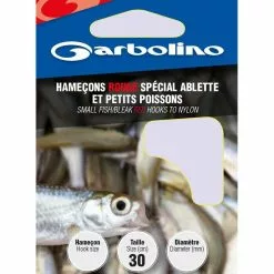 HAMECON MONTE GARBOLINO ROUGE SPECIAL ABLETTE ET PETITS POISSONS - PAR 10