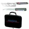 JEU DE 2 USTENSILES EXTENSIBLES MAGMA INOX POUR BARBECUE + 1 SACOCHE