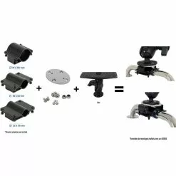 PACK SUPPORT SONDEUR SEANOX + FIXATION BALCON -treuils & antivols Soldes Magasin pack support sondeur seanox fixation balcon z 2317 231798 4