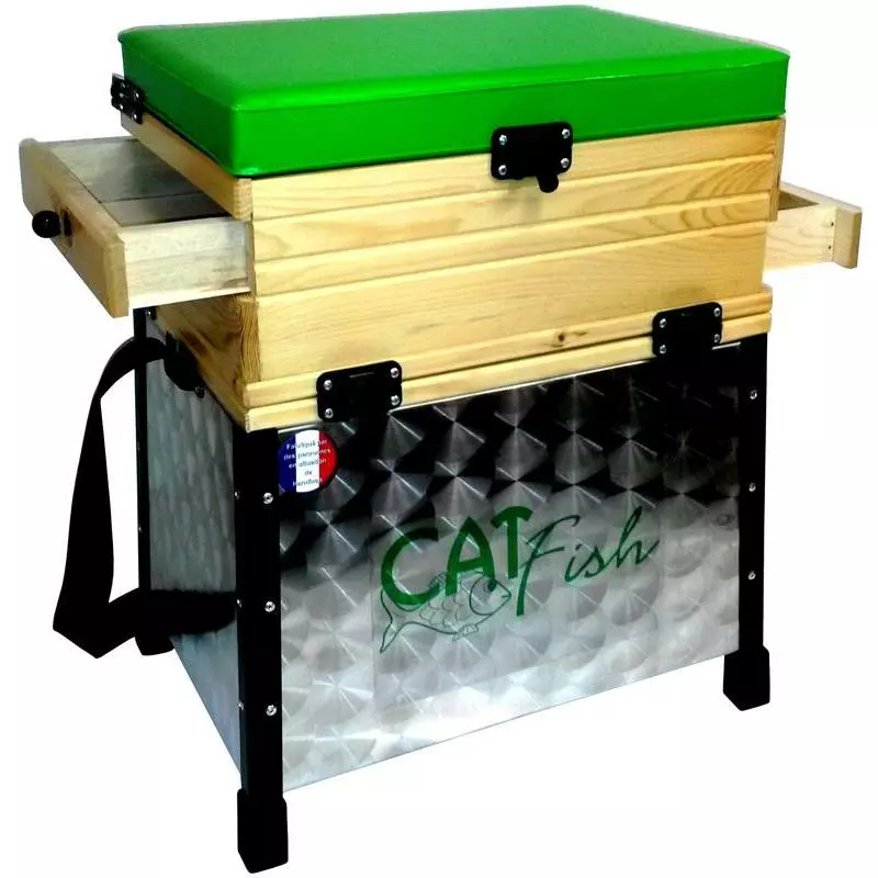 PANIER SIEGE ALU 2 TIROIRS BOIS CATFISH PRESTIGE 1 PANIER SIEGE ALU 2 TIROIRS BOIS CATFISH PRESTIGE