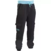 PANTALON HOMME RIVE JOGGING CARGO - NOIR/TURQUOISE