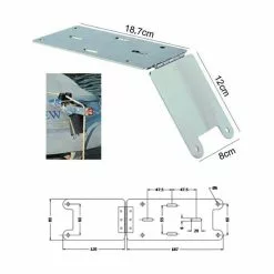 Pike'n Bass PLAQUE INOX PIKE N BASS ARTICULEE POUR TAQUET