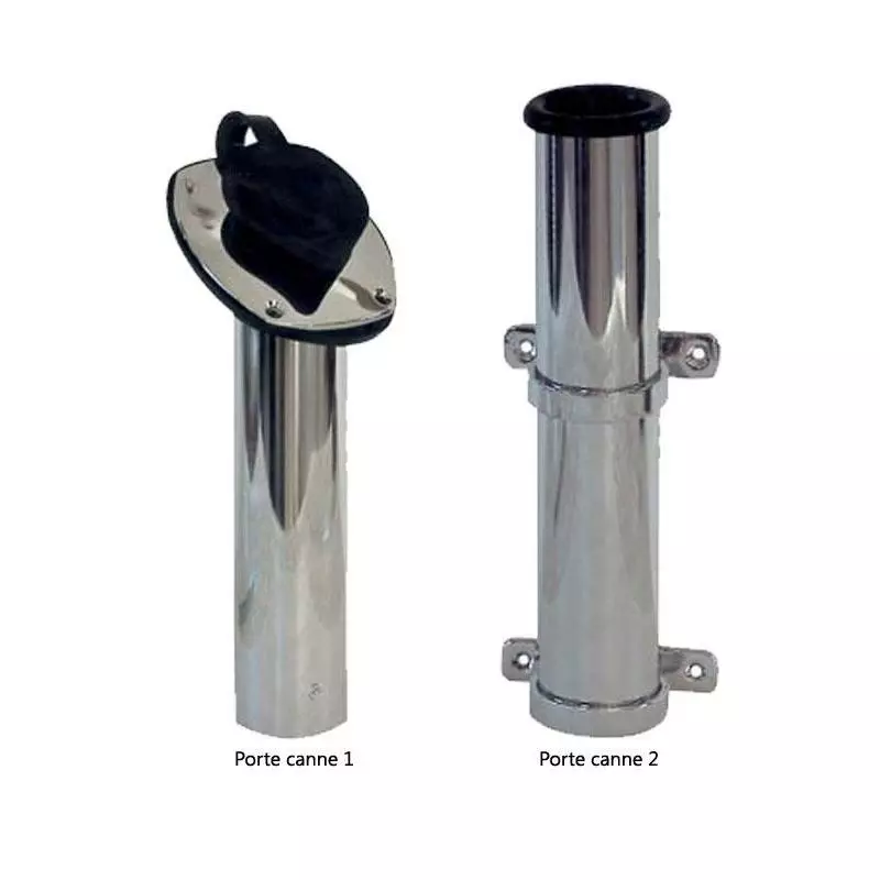 PORTE CANNE FIXE PLASTIMO LAITON CHROME 1 PORTE CANNE FIXE PLASTIMO LAITON CHROME