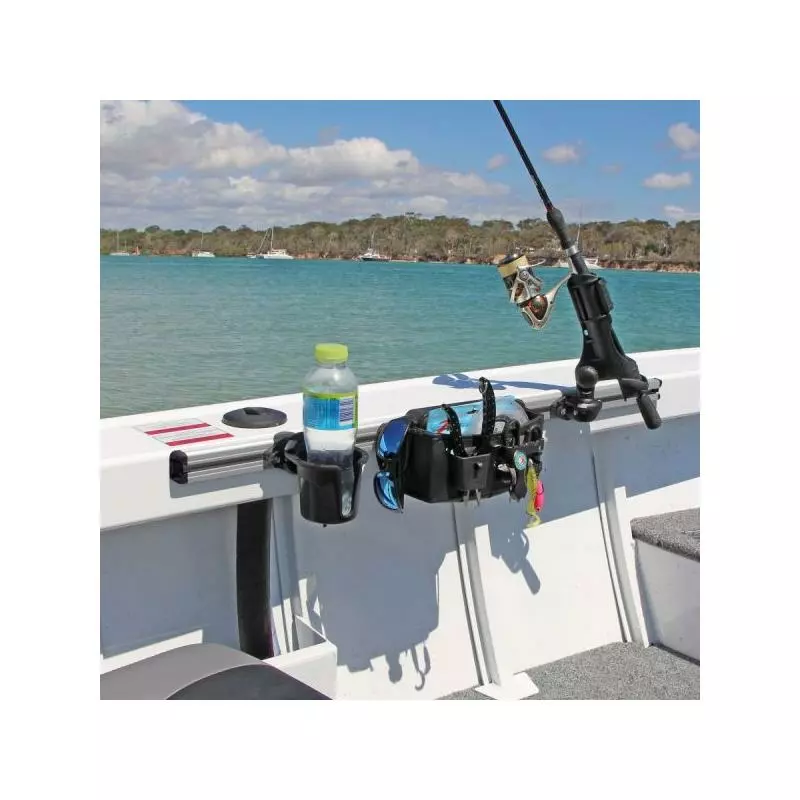 RAIL ALUMINIUM RAILBLAZA TRACLOADER GUNNEL TRACK 2 RAIL ALUMINIUM RAILBLAZA TRACLOADER GUNNEL TRACK – Image 2