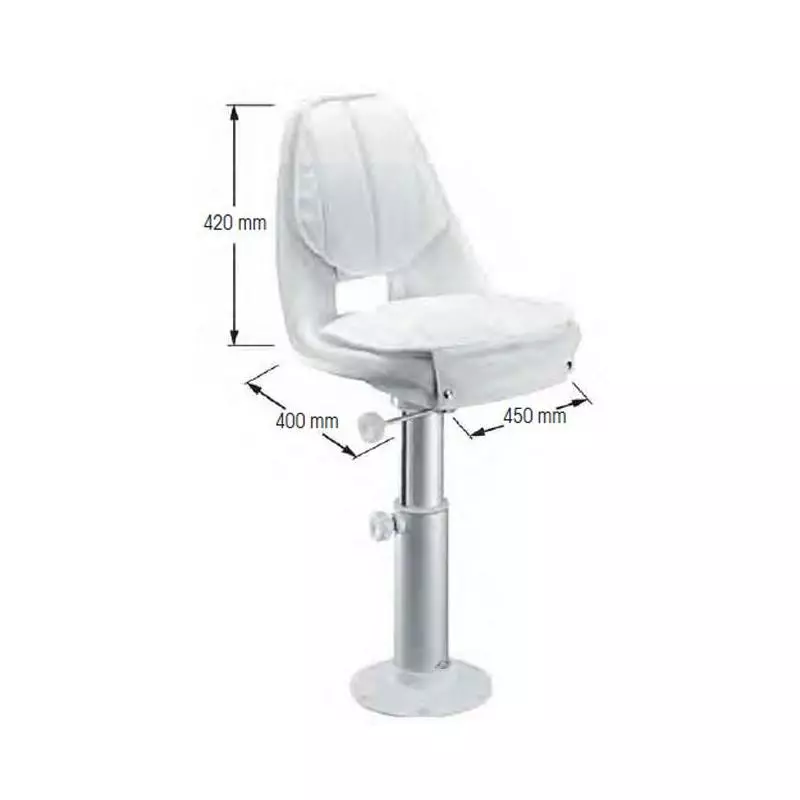 SIEGE ADMIRAL FIXE SUR PIVOT PLASTIMO 1 SIEGE ADMIRAL FIXE SUR PIVOT PLASTIMO