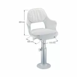 SIEGE CAPTAIN FIXE SUR PIVOT PLASTIMO