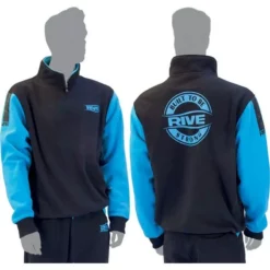 SWEAT HOMME RIVE CAMPUS - NOIR/BLEU