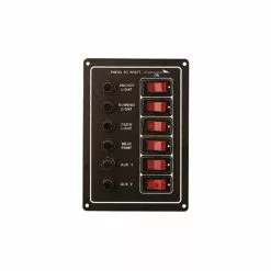 TABLEAU ELECTRIQUE PLASTIMO ALUMINIUM - 6 INTERRUPTEURS