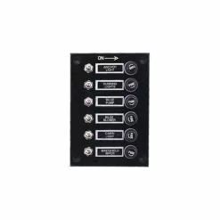 TABLEAU ELECTRIQUE PLASTIMO BAKELITE - 6 INTERRUPTEURS