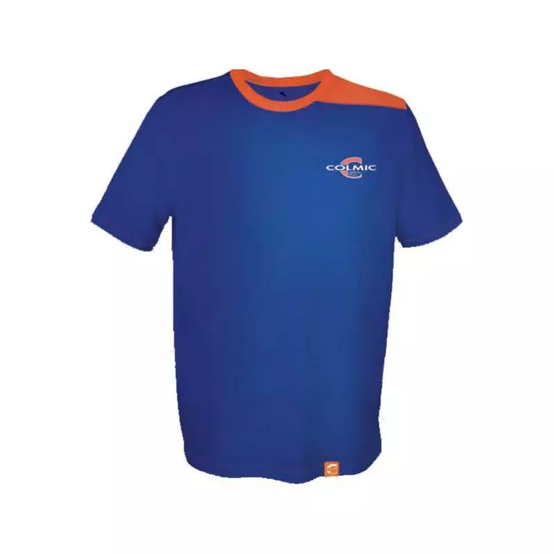 TEE SHIRT MANCHES COURTES HOMME COLMIC - BLEU/ORANGE 1 TEE SHIRT MANCHES COURTES HOMME COLMIC - BLEU/ORANGE