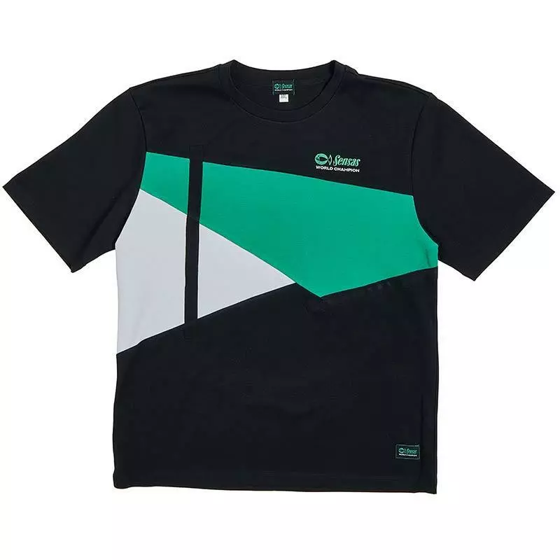 TEE SHIRT MANCHES COURTES HOMME SENSAS FASHION CLUB - NOIR/VERT 1 TEE SHIRT MANCHES COURTES HOMME SENSAS FASHION CLUB - NOIR/VERT