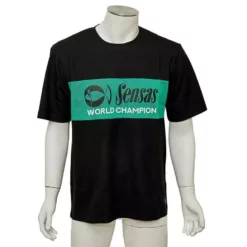 TEE SHIRT MANCHES COURTES HOMME SENSAS FASHION CLUB - NOIR/VERT
