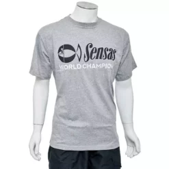 TEE SHIRT MANCHES COURTES HOMME SENSAS WORLD CHAMPION - GRIS
