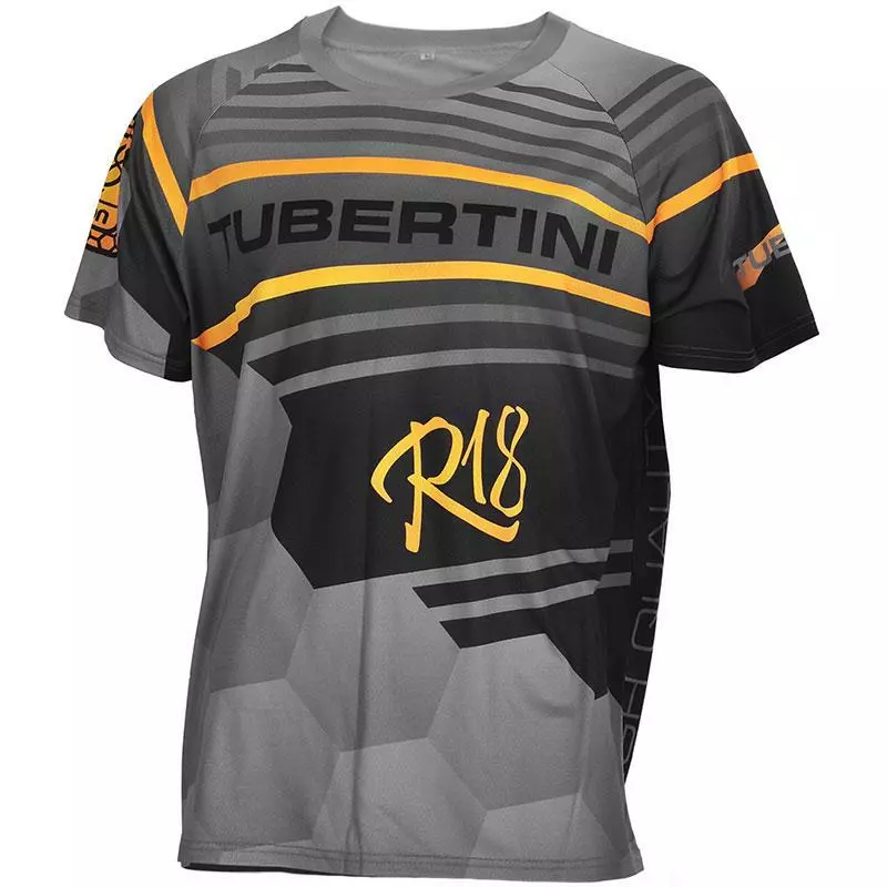 TEE SHIRT MANCHES COURTES HOMME TUBERTINI R18 - NOIR/GRIS 1 TEE SHIRT MANCHES COURTES HOMME TUBERTINI R18 - NOIR/GRIS