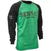 TEE SHIRT MANCHES LONGUES HOMME SENSAS SINCE 1963 - VERT/NOIR
