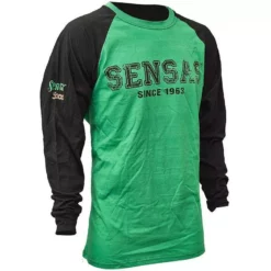 TEE SHIRT MANCHES LONGUES HOMME SENSAS SINCE 1963 - VERT/NOIR