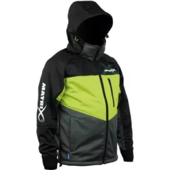 VESTE HOMME FOX MATRIX WIND BLOCKER FLEECE - NOIR/VERT